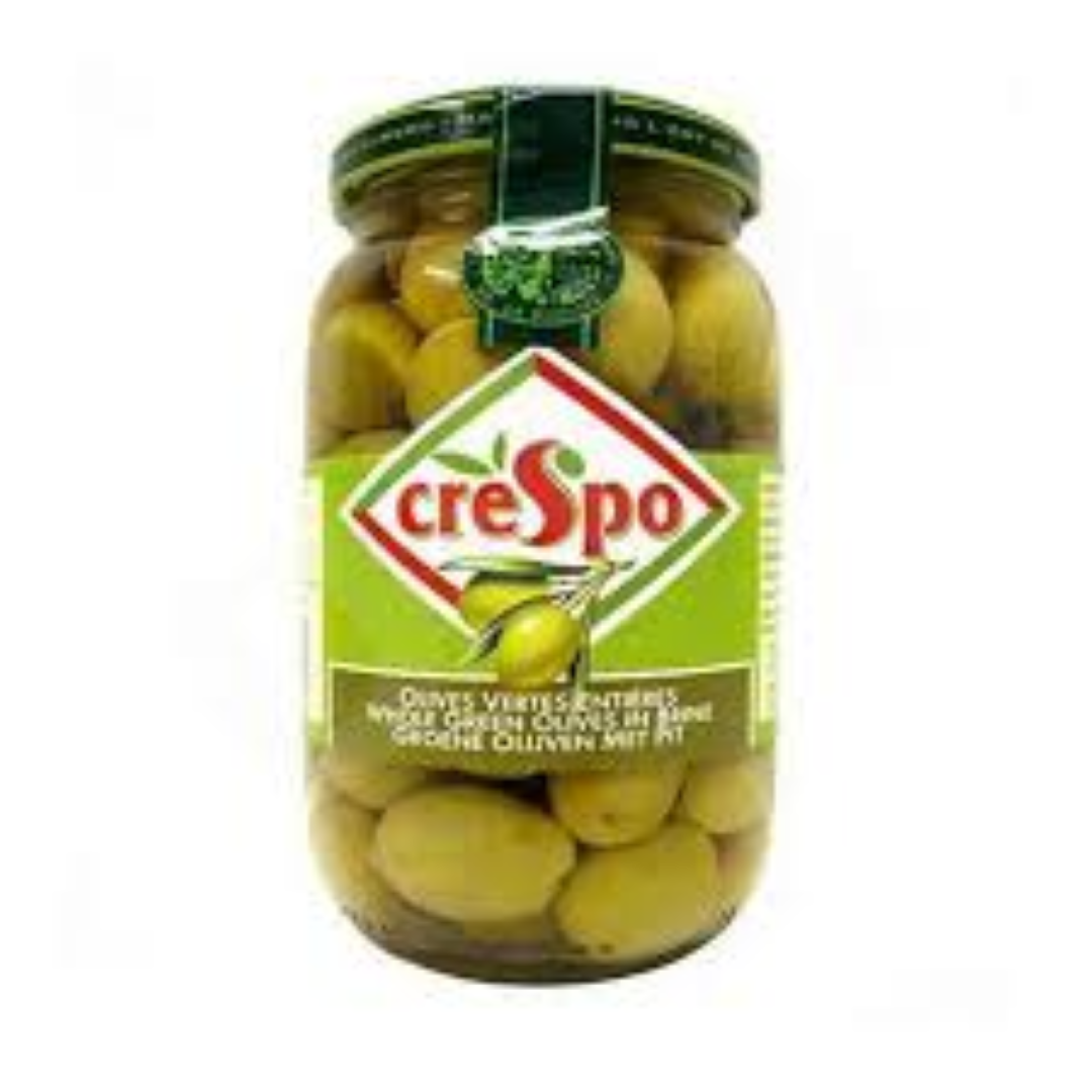 CRESPO GREEN OLIVES WITH JALAPENO STUFF 200G